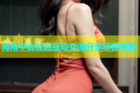 海角平台社区互动交流分享尽在掌握